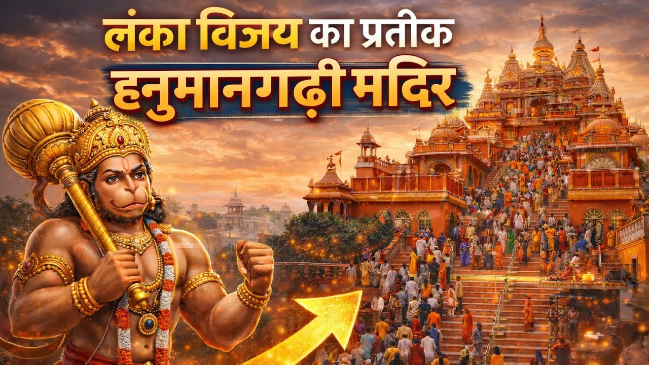 🚩 लंका विजय का प्रतीक हनुमानगढ़ी मंदिर | अयोध्या का दिव्य और चमत्कारी धाम | जय बजरंगबली 