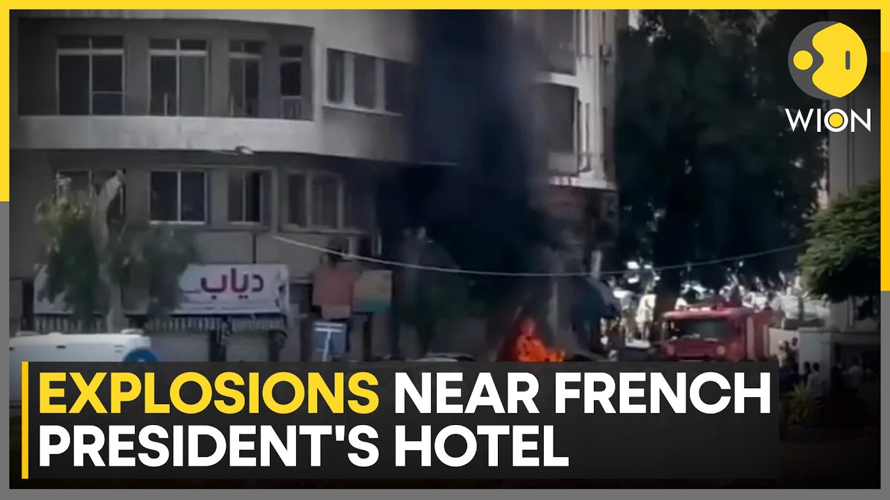 Damascus Explosion: Bombs Explode Near Damascus Hotel Housing Macron on Syria Visit | WION News
