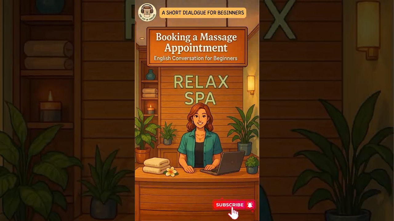 🧘&zwj;♀️ Booking a Massage Appointment | Easy English Conversation for Beginners  #englishconversation