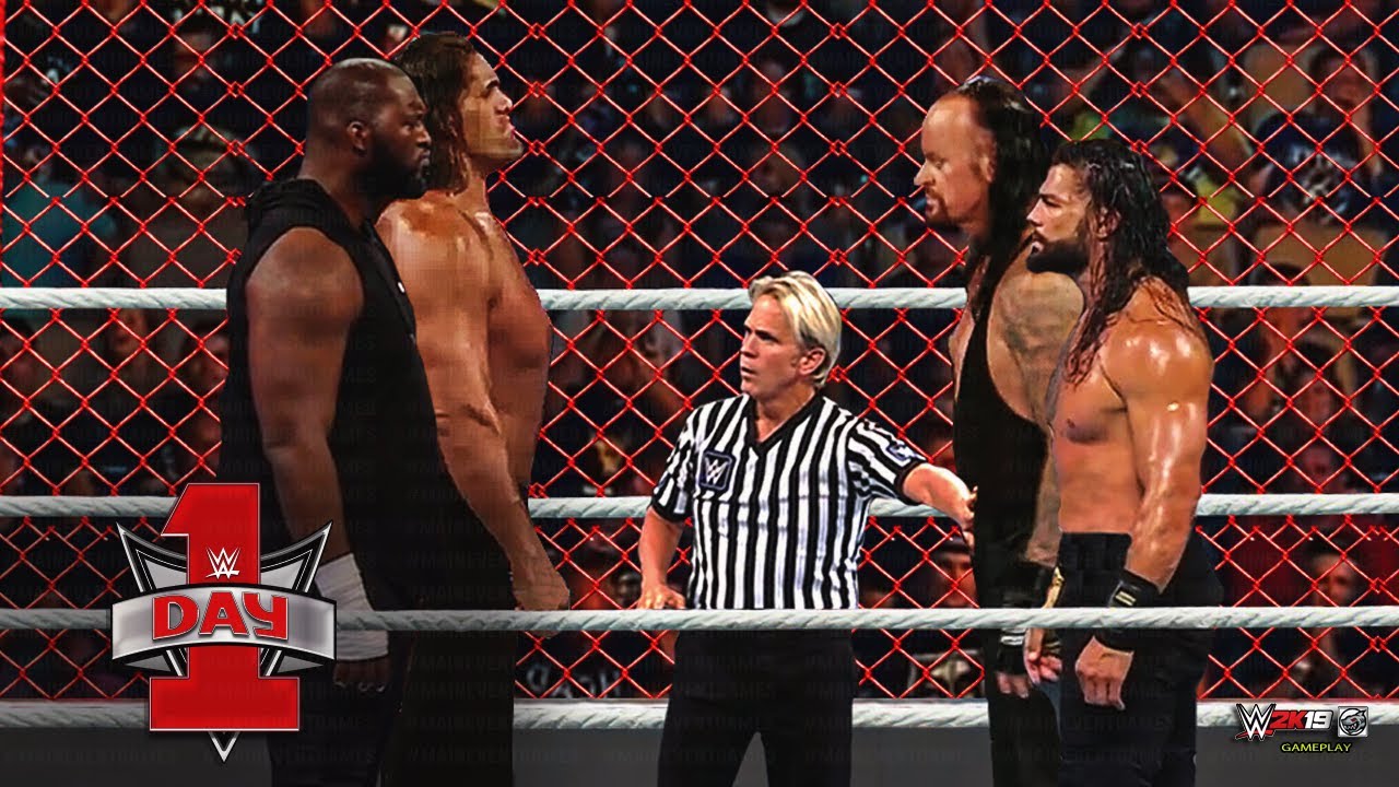 FULL MATCH - Roman Reigns & The Undertaker vs. Omos & The Great Khali - Hell In a Cell Match