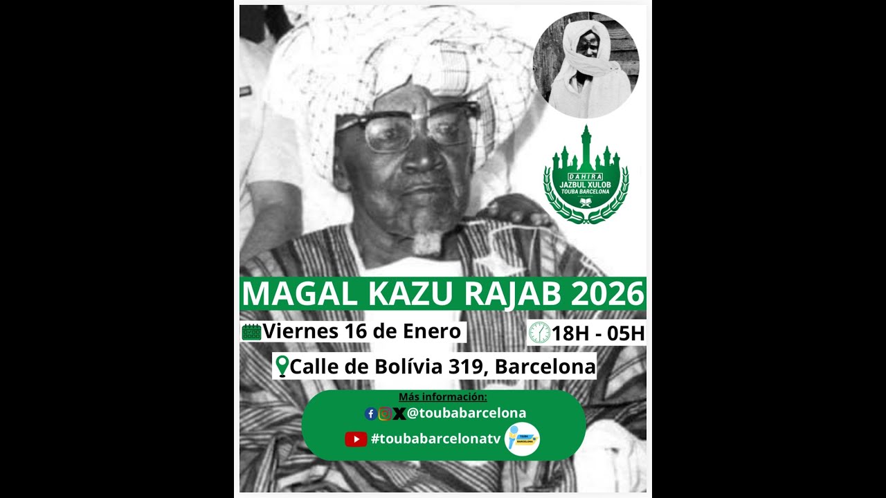 DAHIRA JAZBUL XULOB TOUBA BARCELONA VIERNES 16 DE ENERO 2026