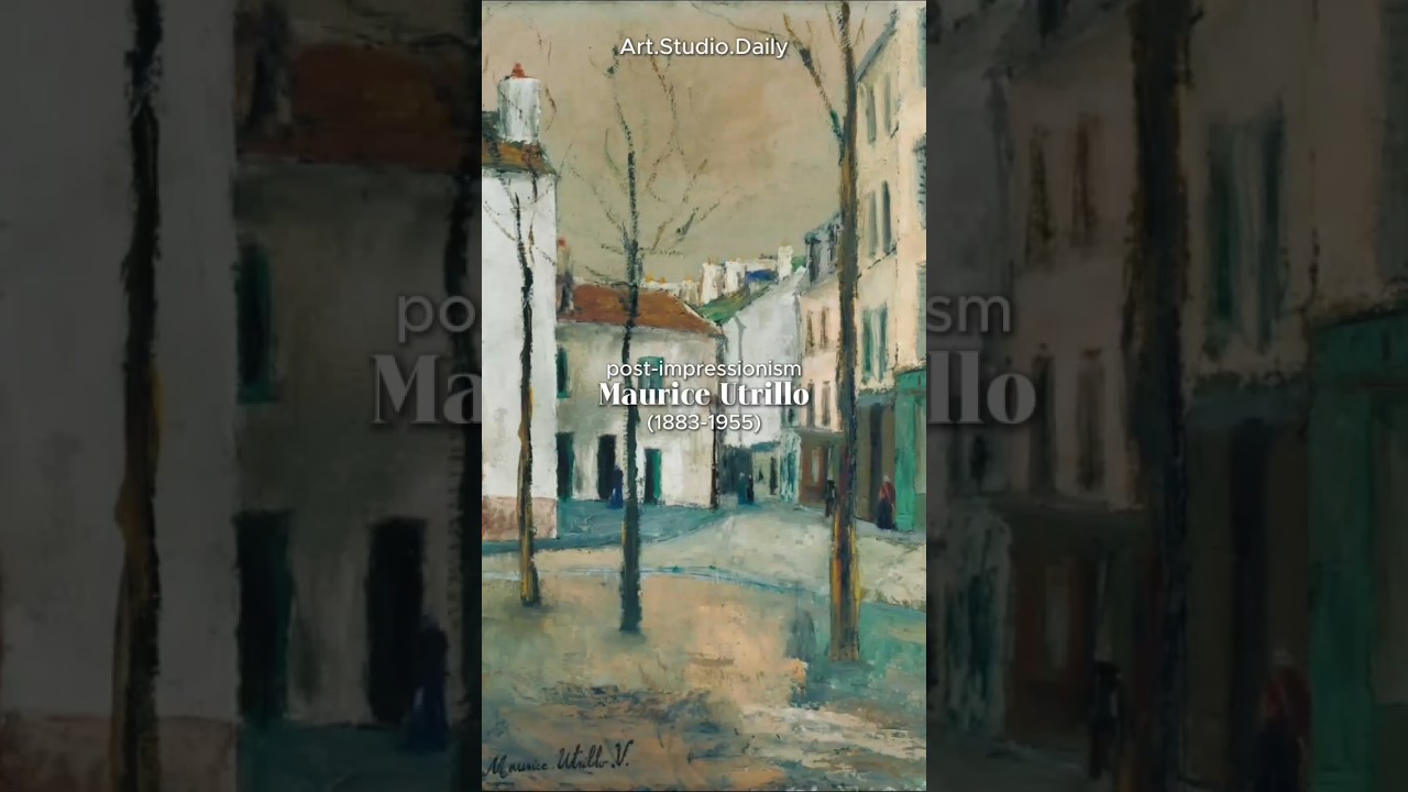 Maurice Utrillo (1883-1955), France, #postimpressionism #mauriceutrillo  #frenchart #MontmartreArt