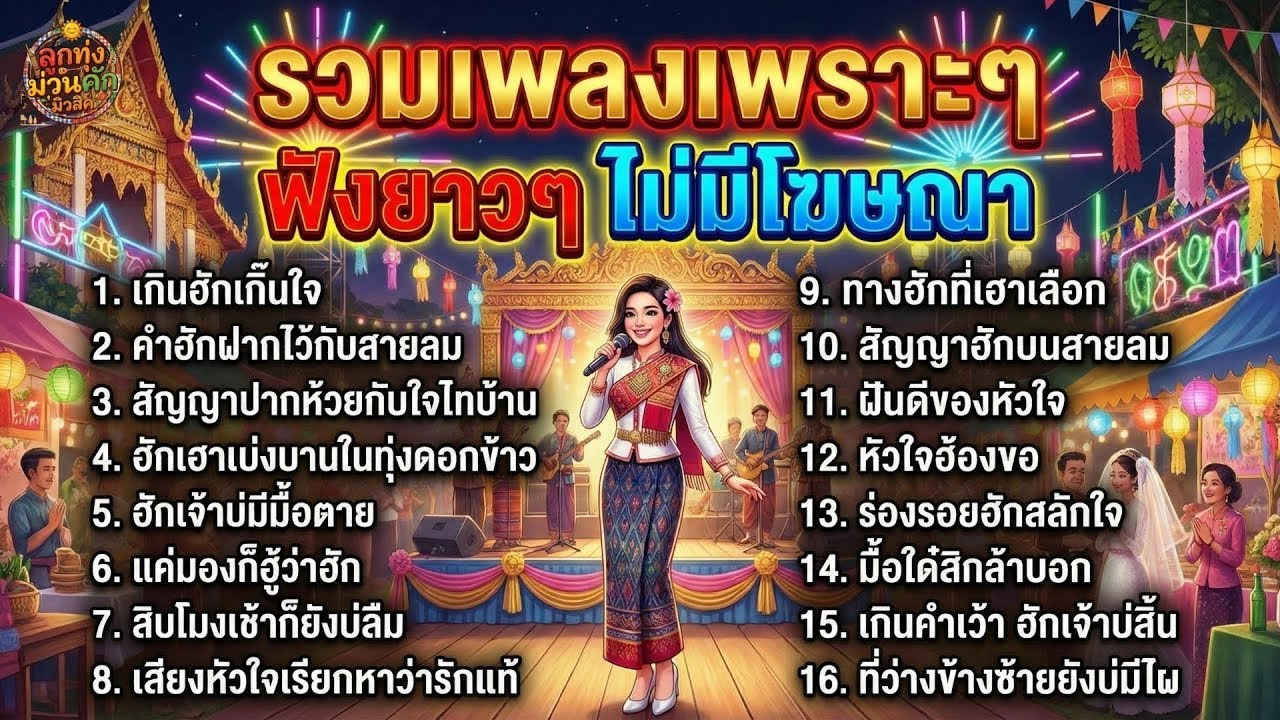 รวมเพลงเพราะๆ เพลงลูกทุ่งอีสาน คิดถึงคนไกล  โดนใจทุกความรู้สึก ไม่มีโฆษณาคั่นบ่อย| ลูกทุ่งไทย มิวสิค