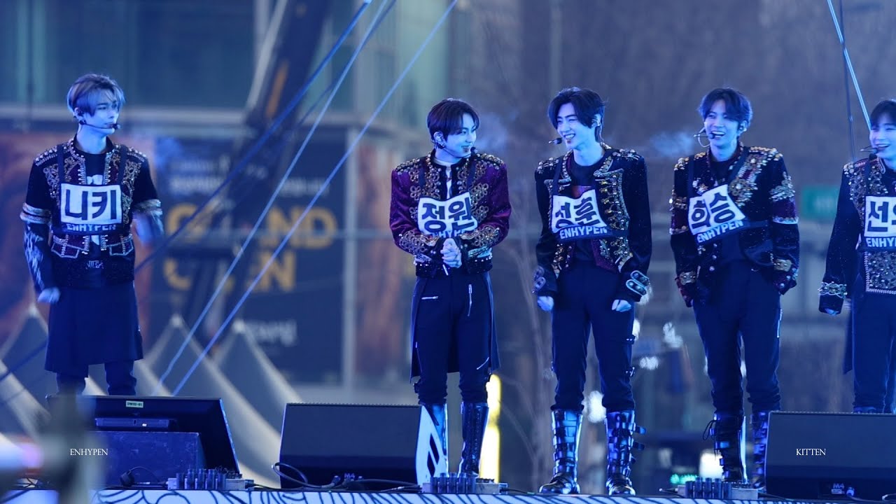 [4K] 231231 엔하이픈 ENHYPEN 가요대제전 리허설 1 토크 + 무대 풀버전 직캠 I Music Festival Rehearsal 1 Talk Full ver.