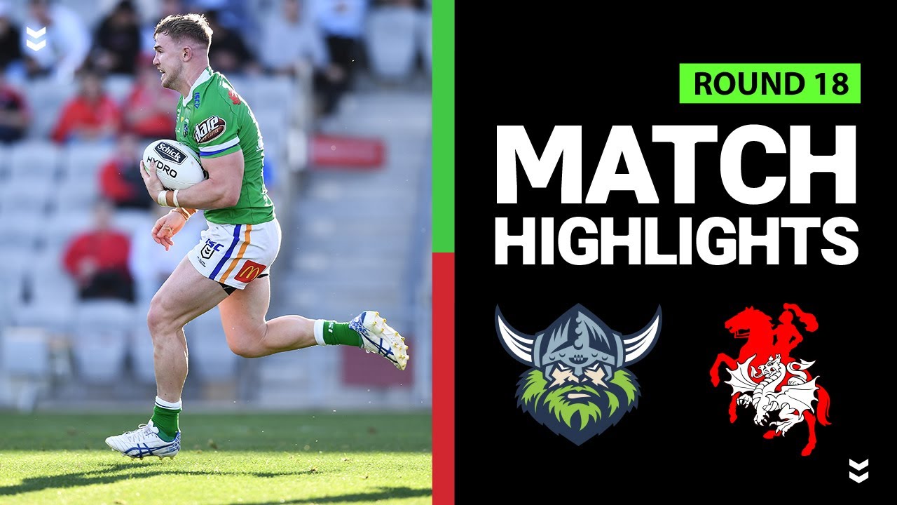 NRL Highlights | Dragons v Raiders | Round 18 2020 | Telstra Premiership | NRL