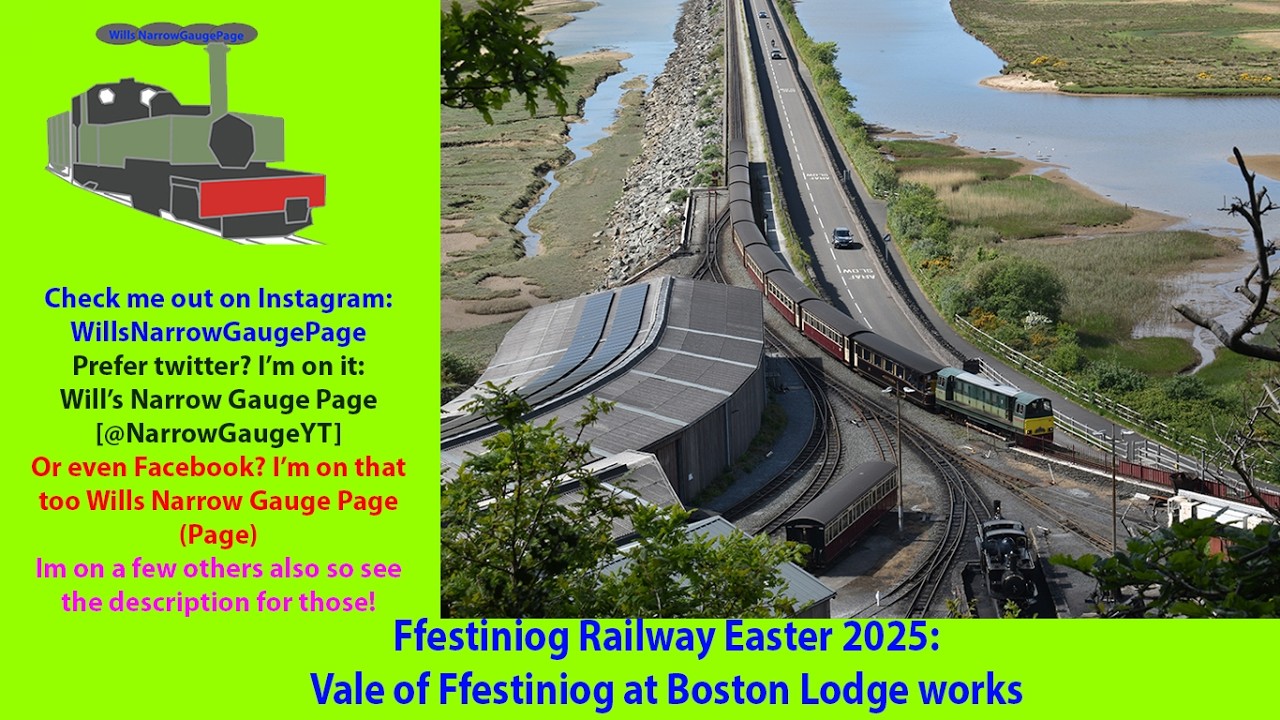 Ffestiniog Railway Easter 2025: Vale of Ffestiniog at Boston Lodge works