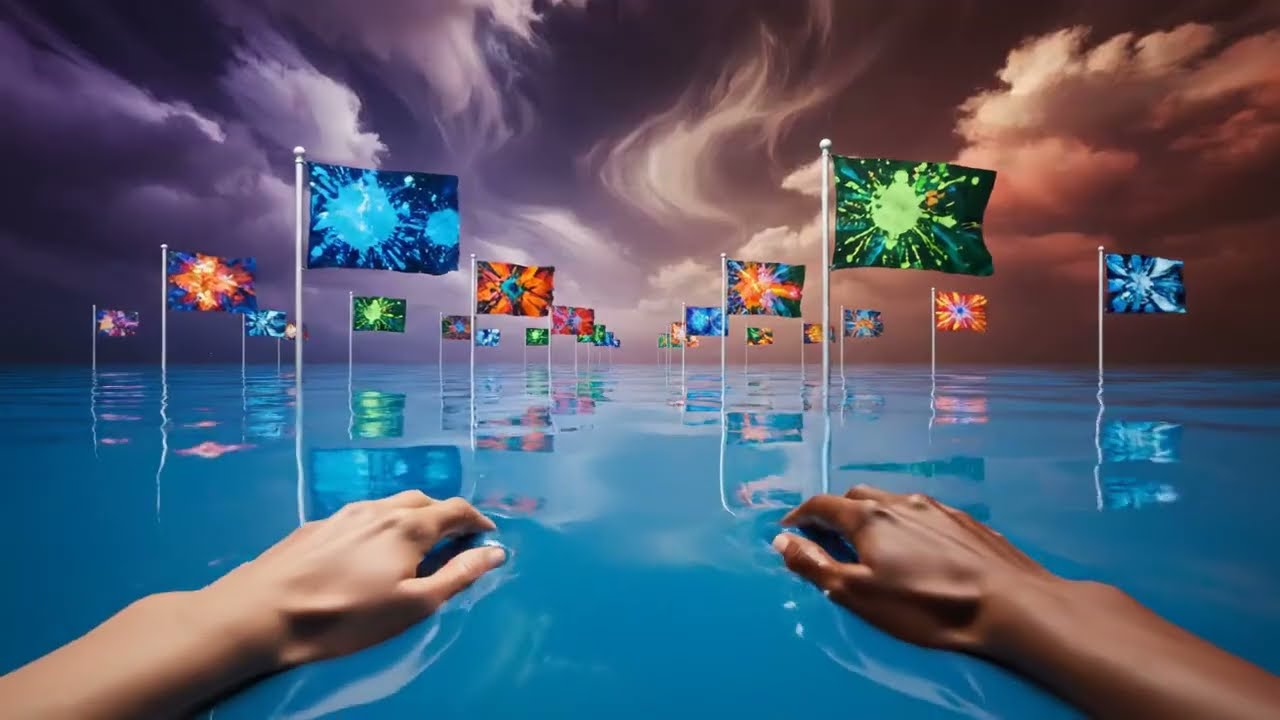 Which ocean would you swim in? 🏊🏻 Satisfying & Relaxing AI ASMR |Flag  Oceans