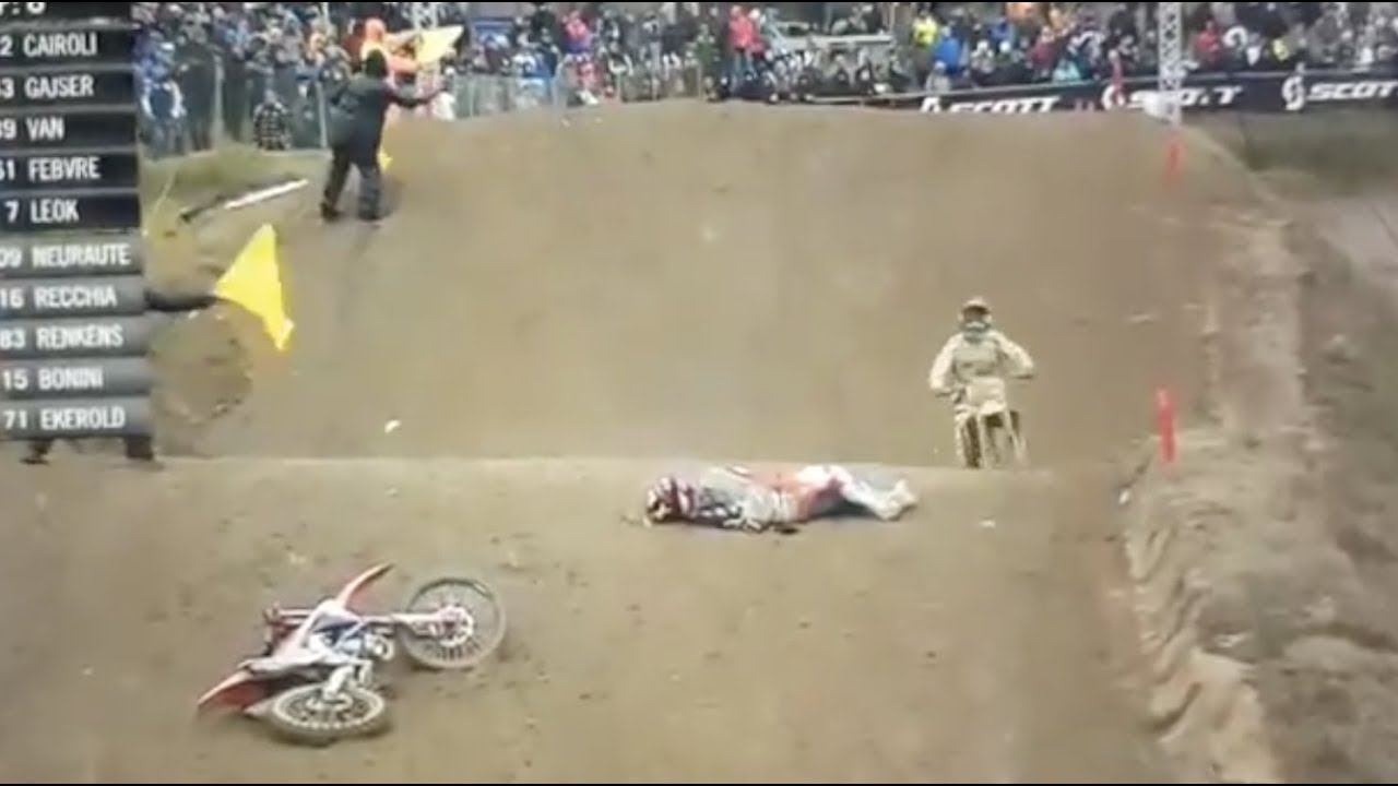 HUGE Tim Gajser Crash At Mantova