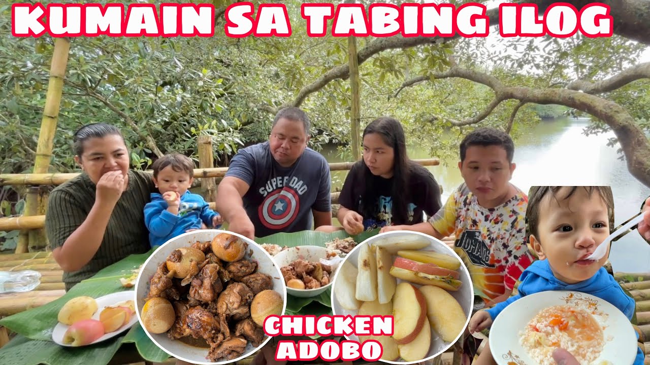 KUMAIN KAMI SA TABING ILOG | CHICKEN ADOBO WITH EGG