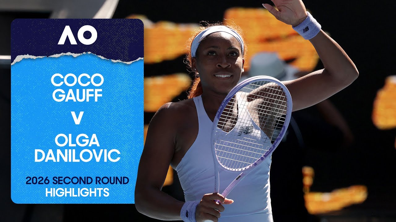 Coco Gauff v Olga Danilovic Highlights | Australian Open 2026 Second Round