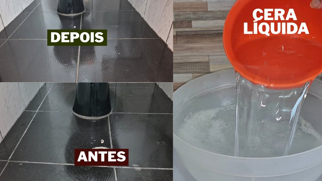 Cera Líquida Caseira   Mexeu Tá Pronto   Piso com Brilho de Espelho