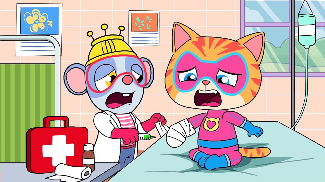Ginny Got Hurt - Can Lab Rat Save Him !! | SuperKitties Funny Animation