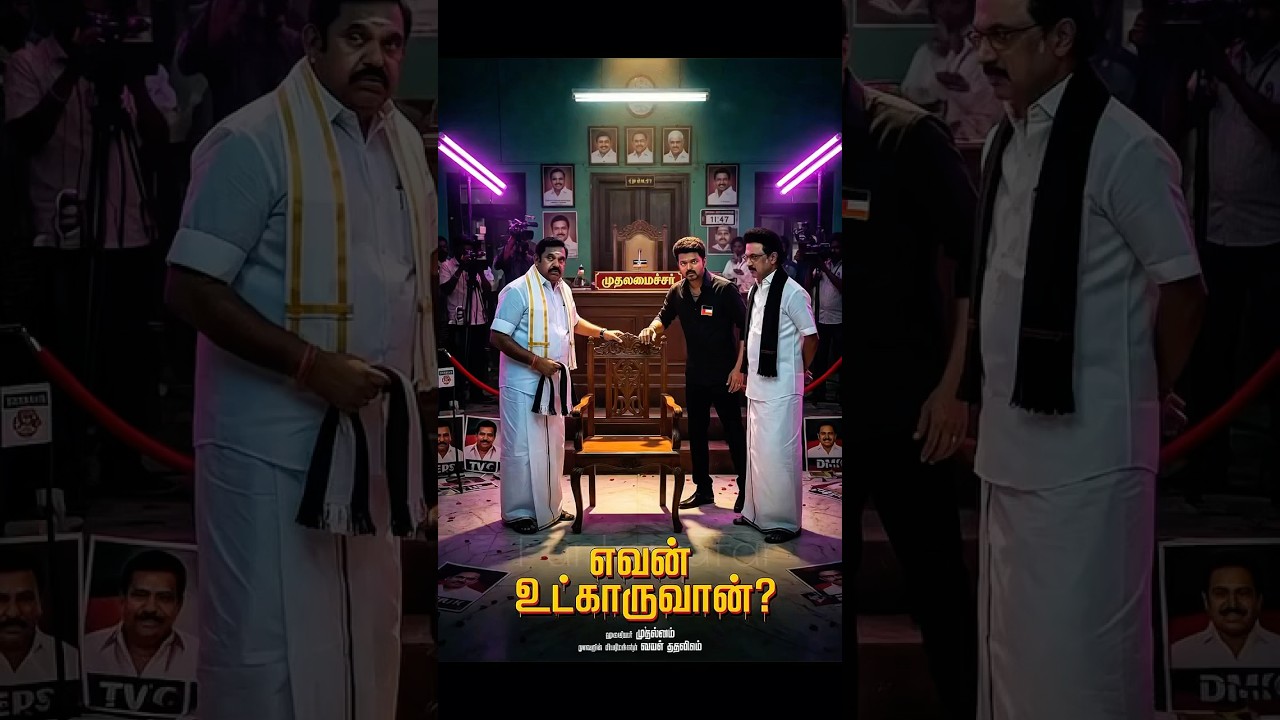 Thalapathy Vijay, CM Stalin and Edappadi  together #vijay #thalapathy #politics #tamilnadu #shorts