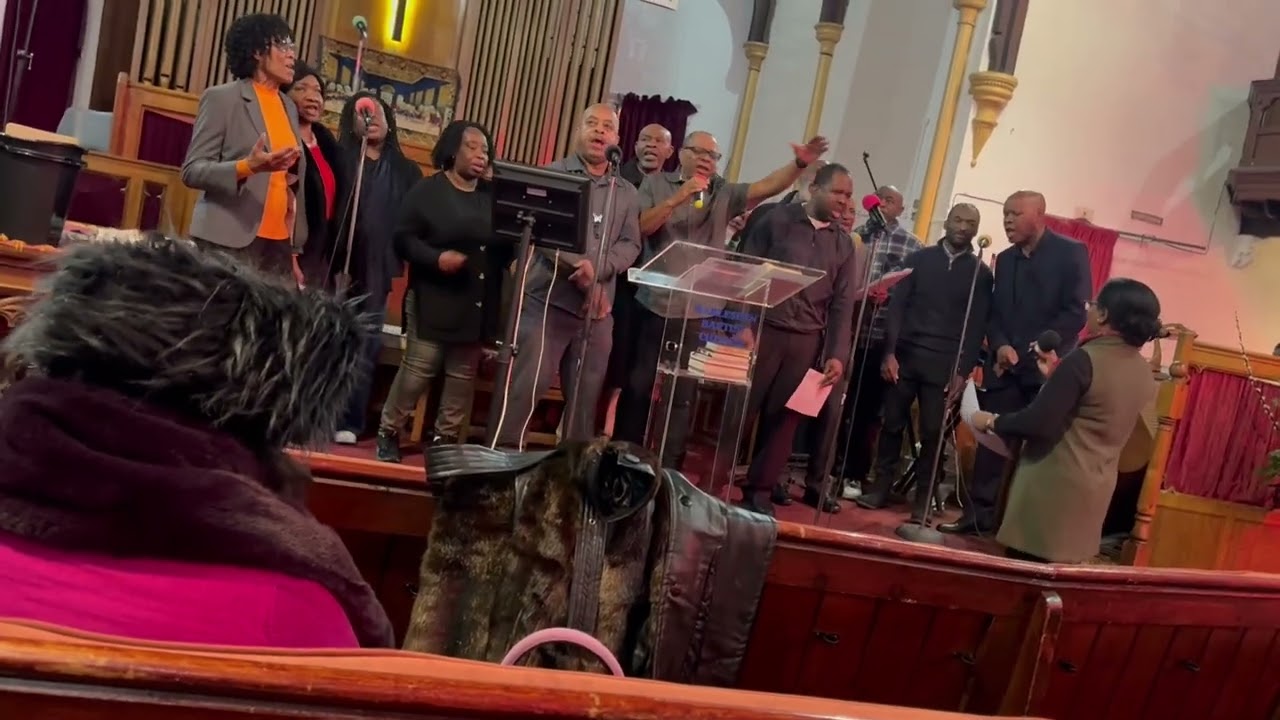 Rejoice group and Men’s Fellowship song contribution at Harlesden Baptist Church