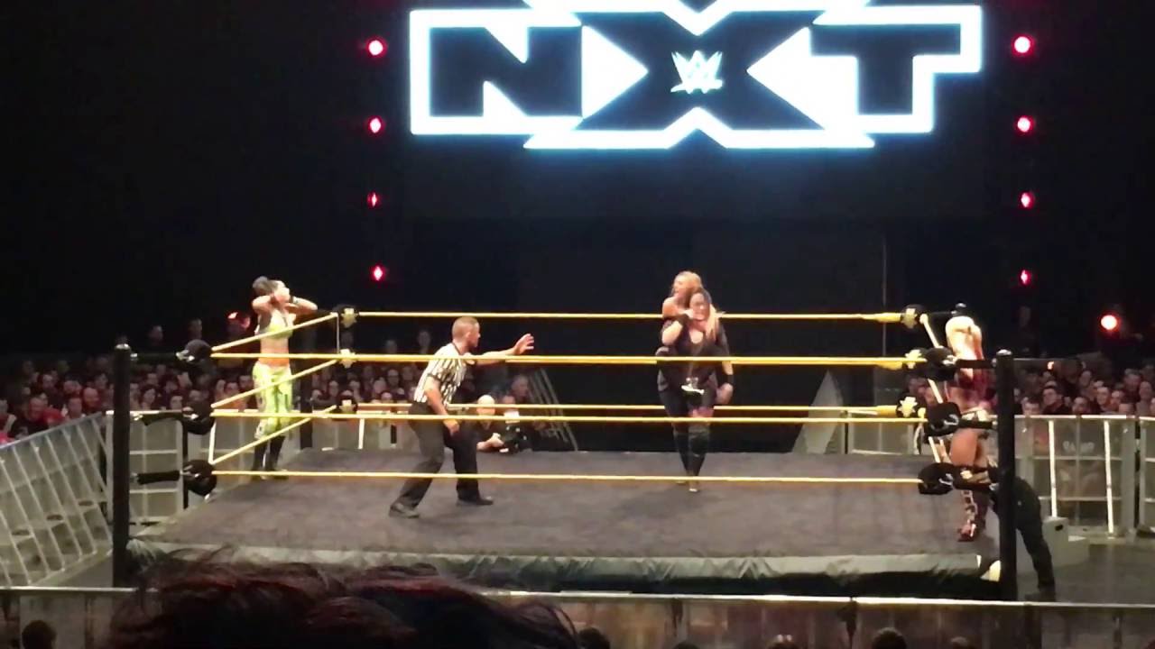 Bayley And Carmella vs Bliss And Nia Jax NXT Dublin!