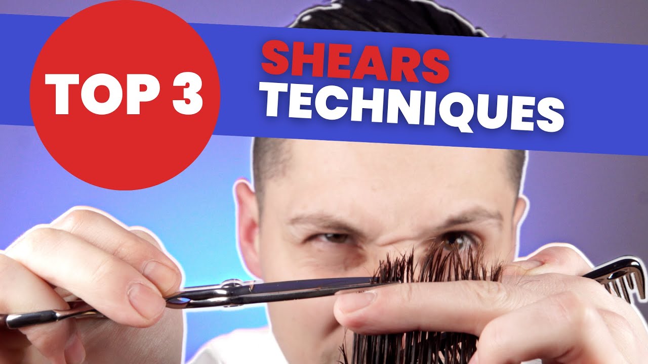 Barber Tutorial: Straight Cut | Point Cut | Deep Cut (Shears Cutting Techniques 2023)