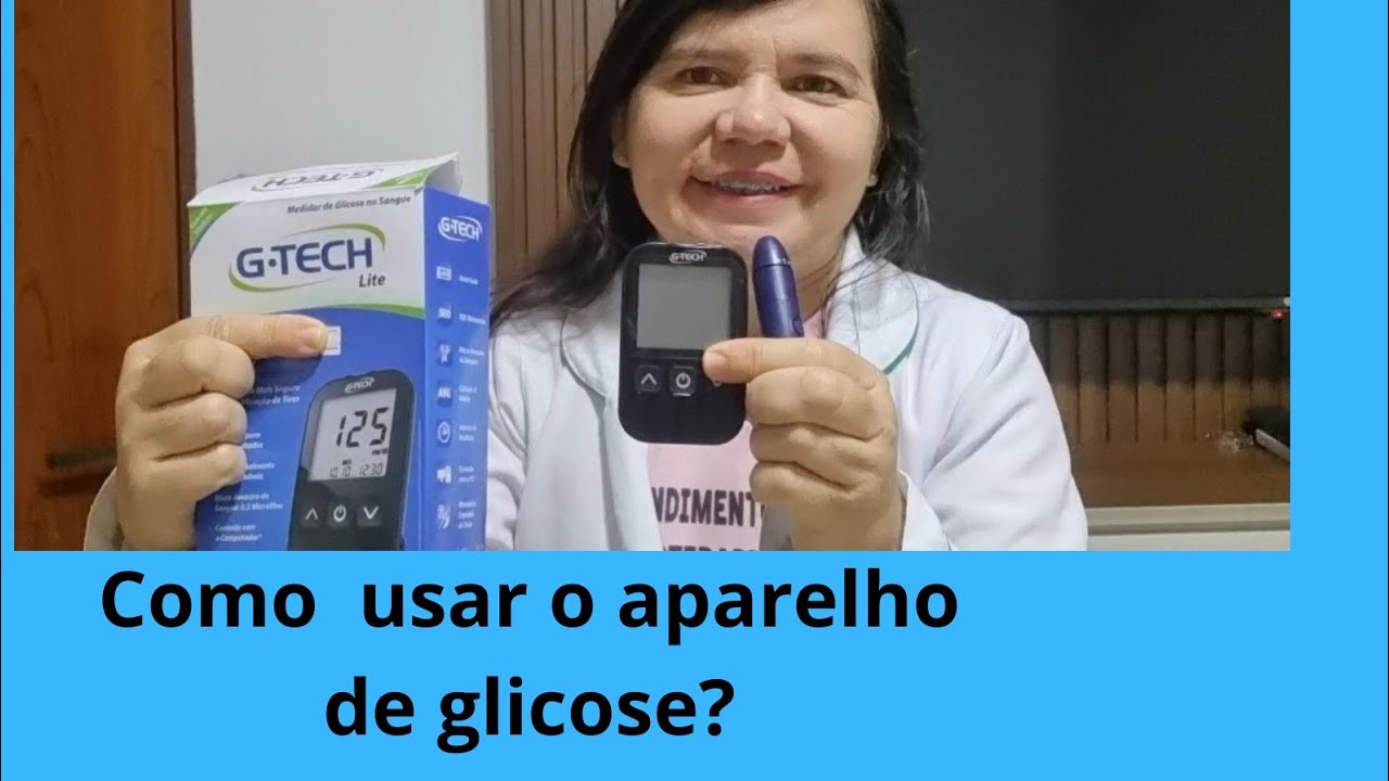 G tech,aparelho de glicemia- como usar?.