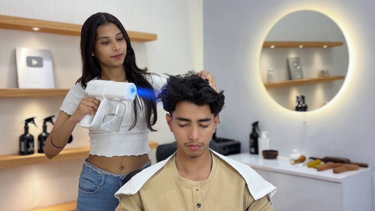 Satisfying Head Massage For Sleep by Shivu Barber💆🏻&zwj;♂️ | Tok sen | asmr massage Relax✨