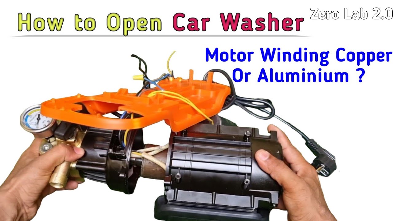 How to Open & Check Car Washer Motor Winding Copper Or Aluminium ?