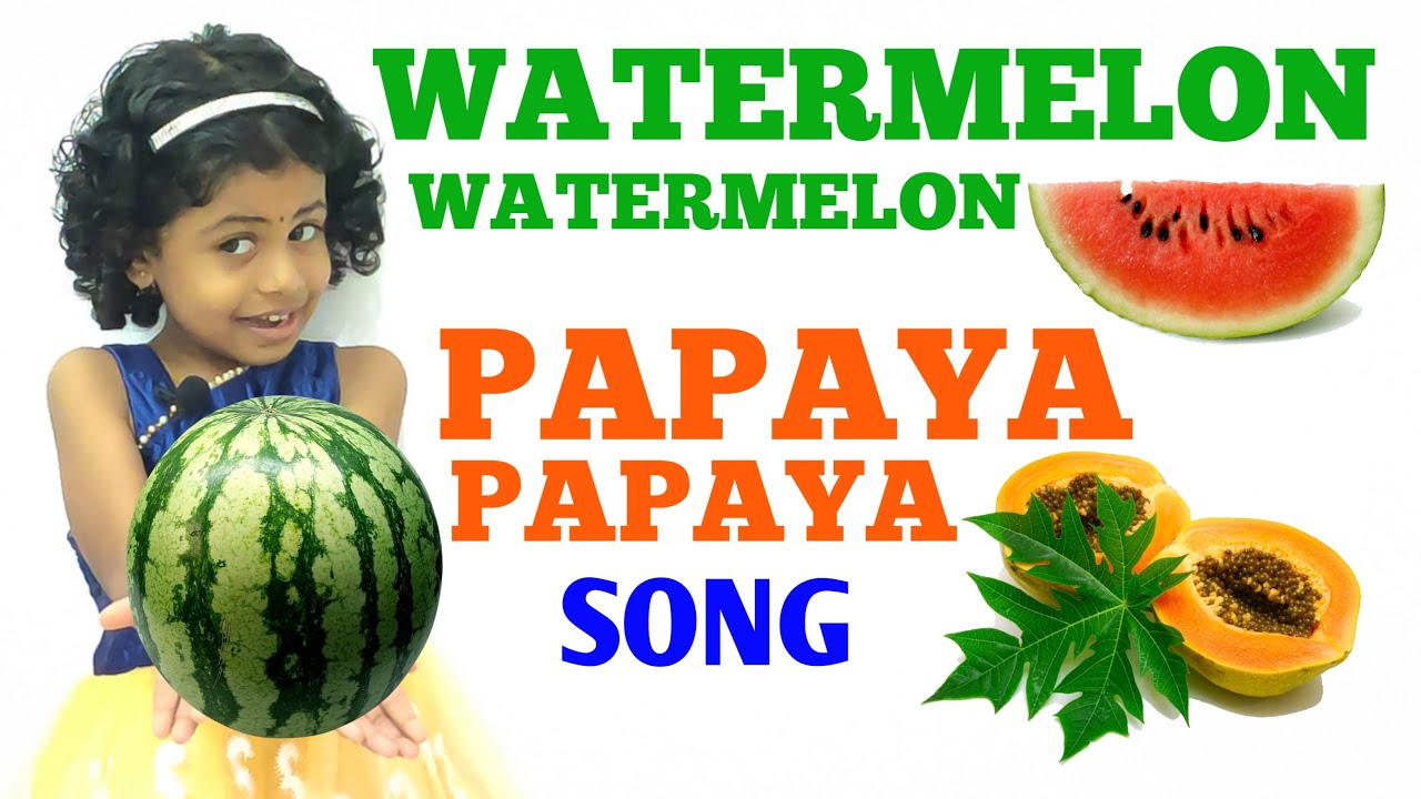 Watermelon Watermelon Papaya Papaya | Fruit Salad song | Nursery Rhymes | Wake Up with sayuri