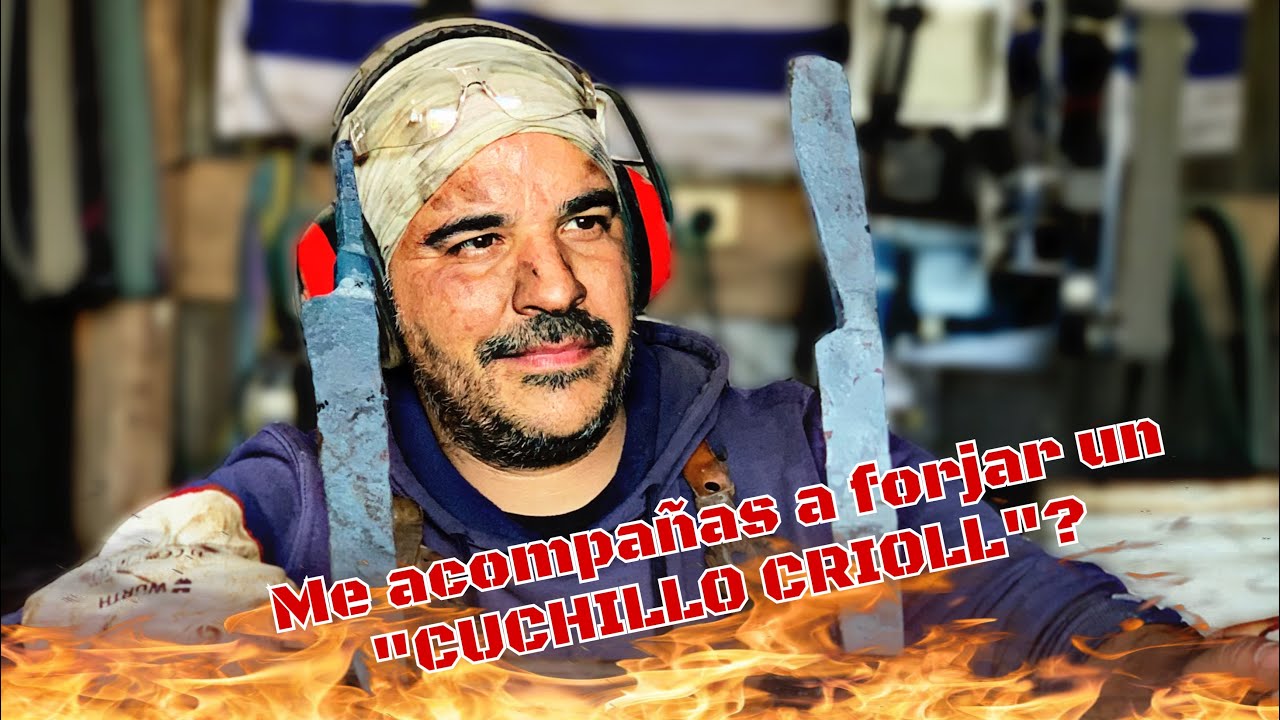 As&iacute; se FORJA un cuchillo criollo, CON BOT&Oacute;N  forjado 😎🔥