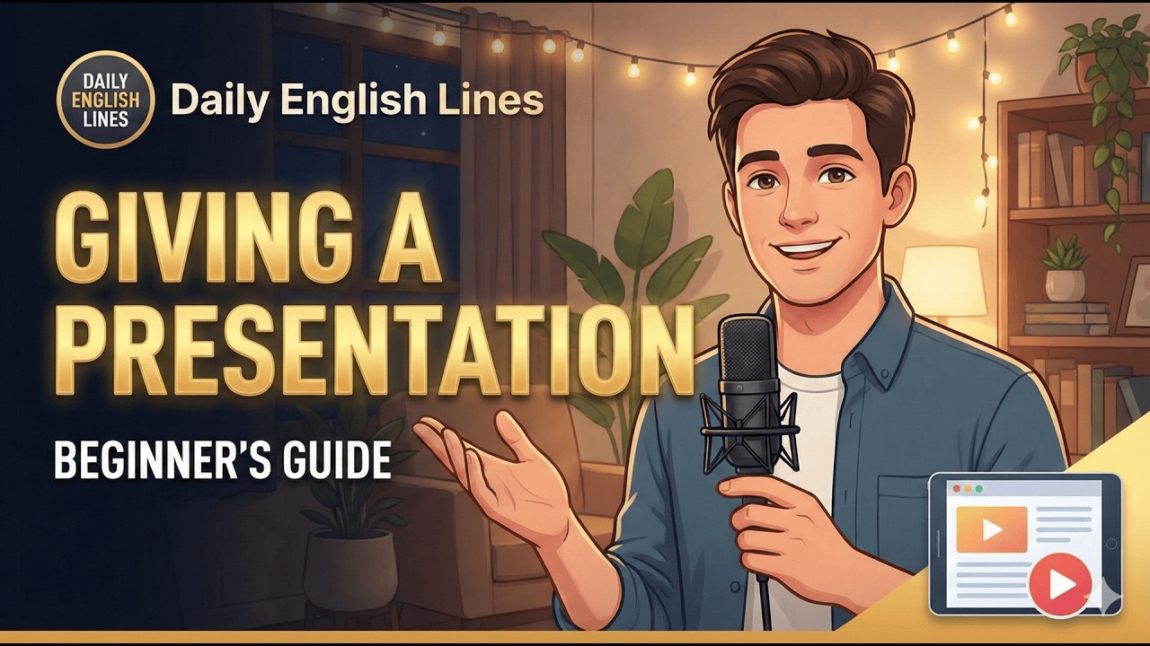 Scared of Speaking in English? How to Give a Simple Presentation! 🎤 | Beginner Podcast