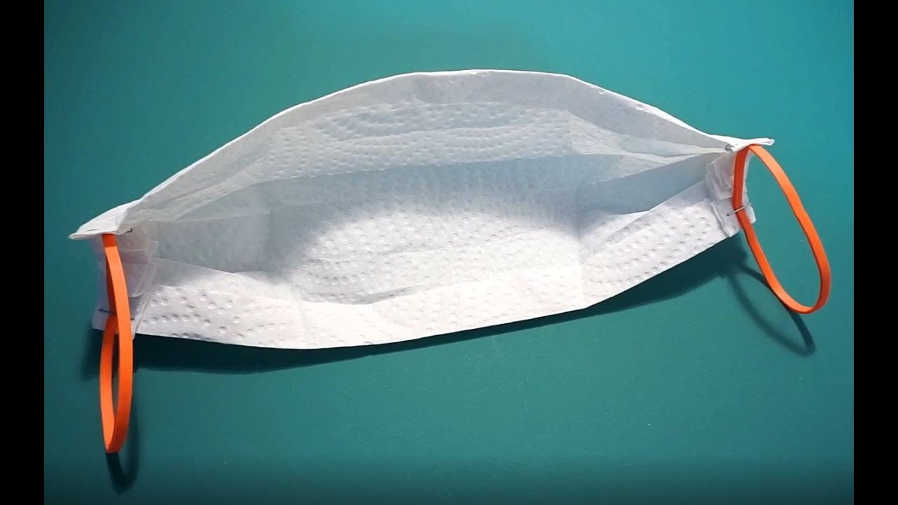كيف تصنع كمامه واقيه من الاوبئه بنفسك وبكلفه بسيطه جدا ?