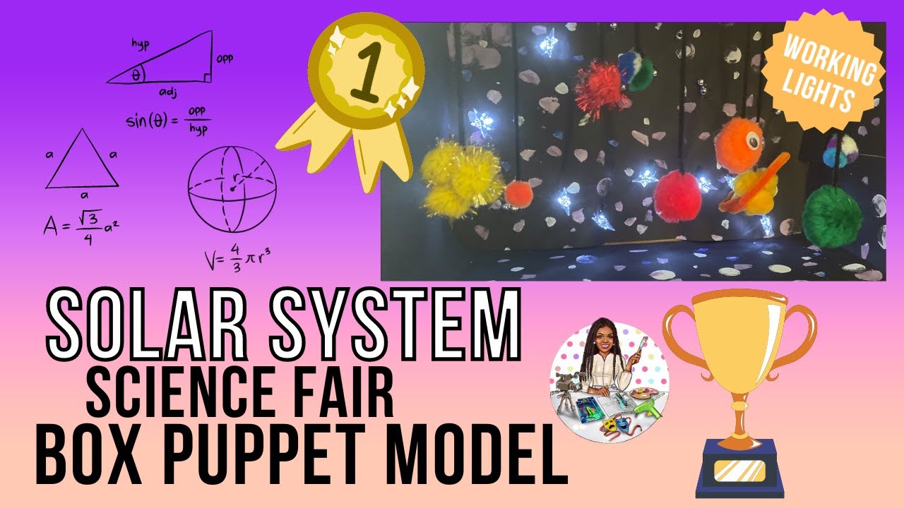 SOLAR System Science Fair Craft | Household Items  |EASY|  Activity Author