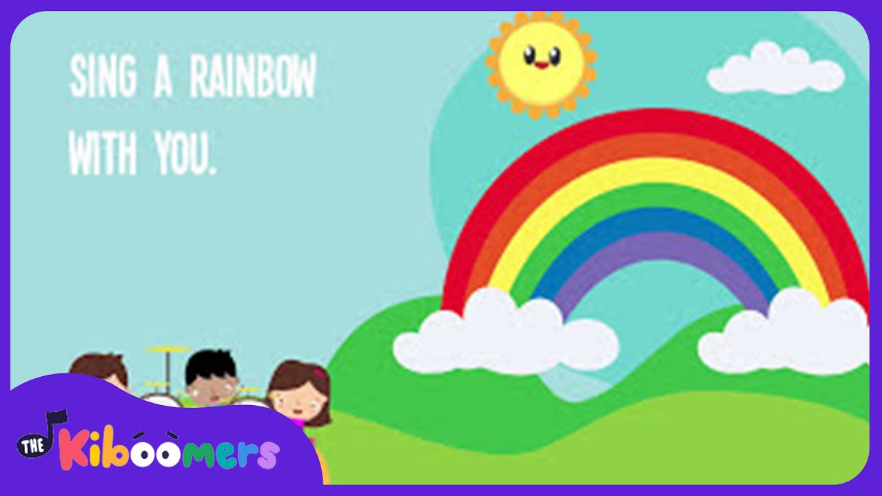I Can Sing a Rainbow Lyric Video - The Kiboomers Preschool Songs & Nursery Rhymes