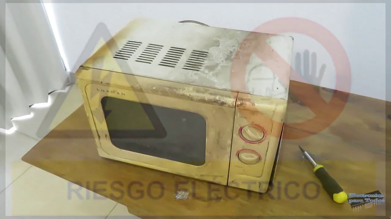 COMO DESARMAR MICROONDAS ( RECICLAR COMPONENTES )
