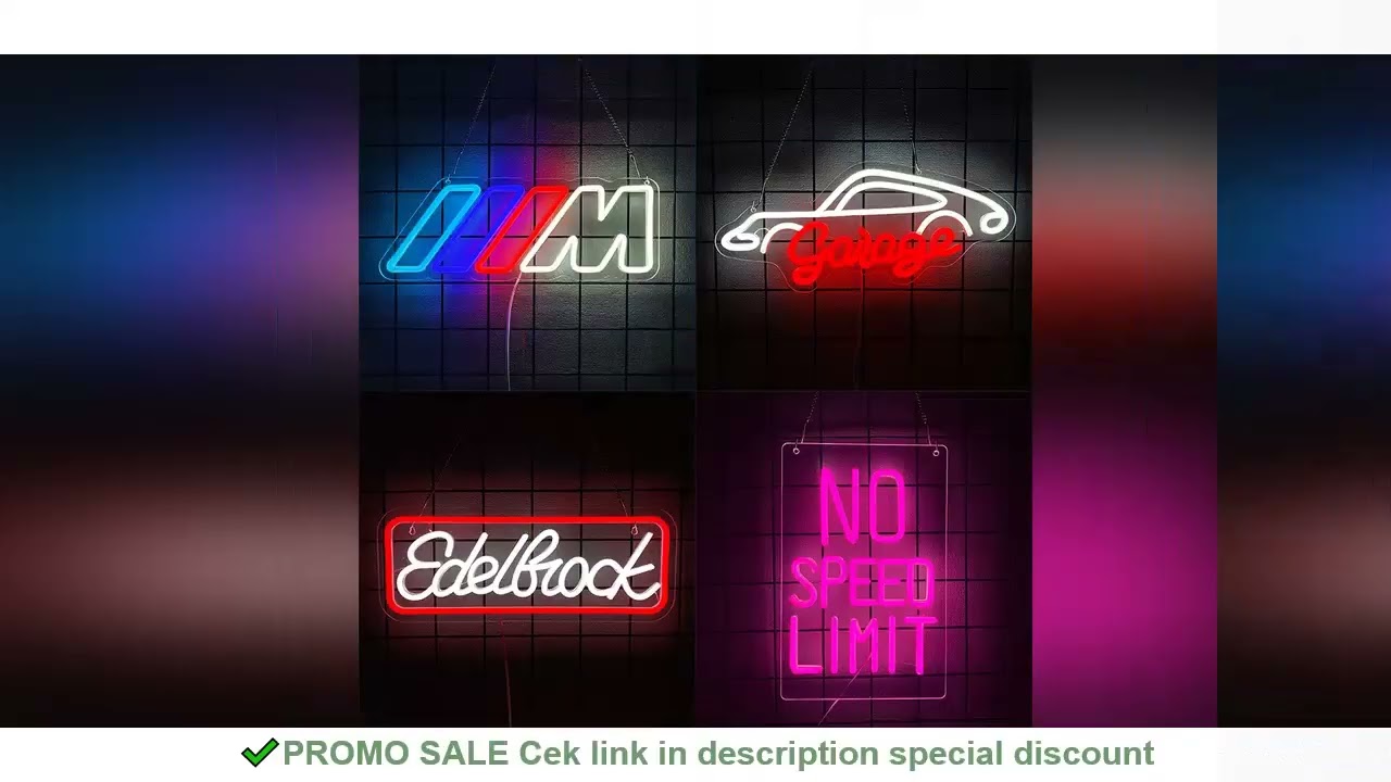 Car Repair Led Neon Signs, Car And Letter Icons, Usb Powered, Used For Room, Garage, Auto Repair Sho