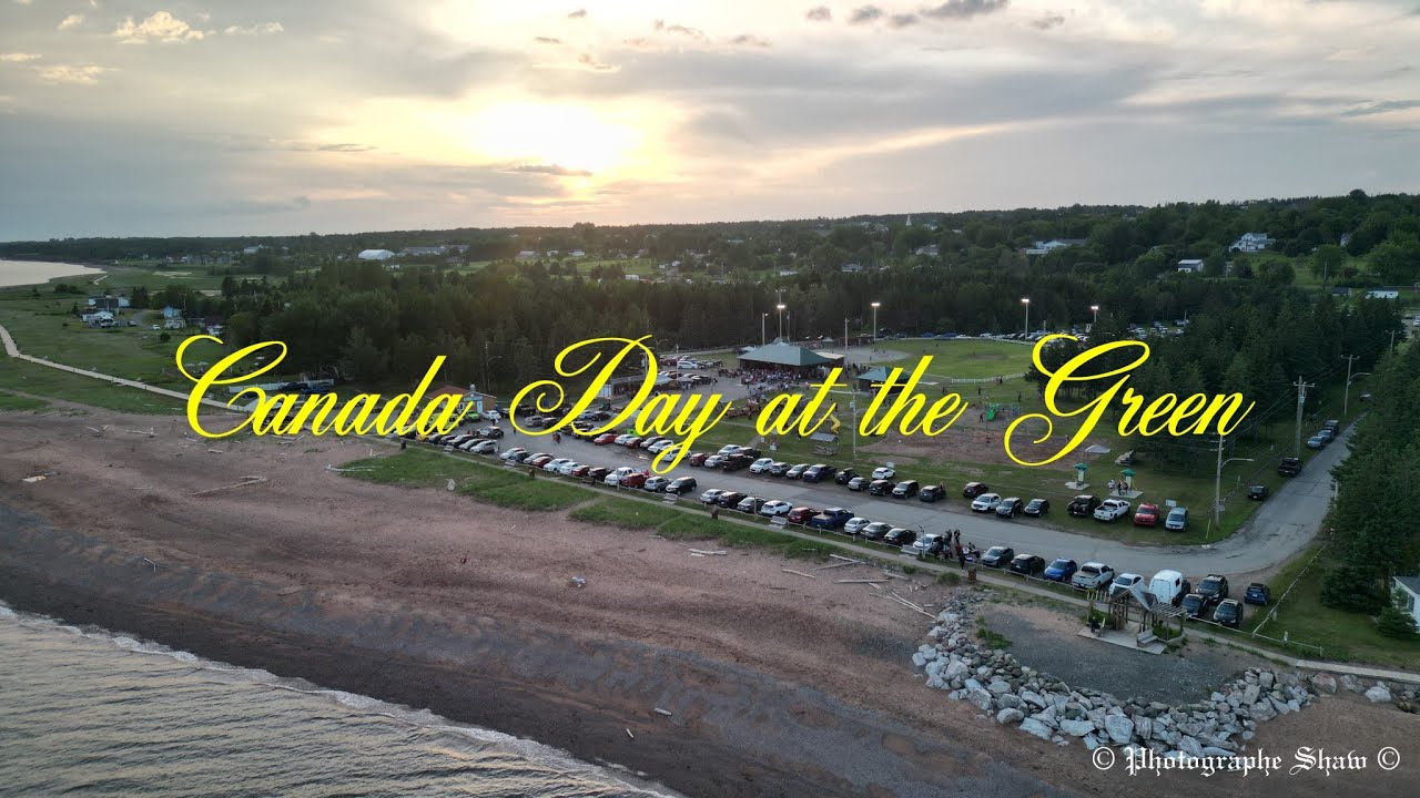 Canada Day at the Green of New Carlisle Québec Canada 🍁 Mavic Mini3 Pro 🇨🇦2023