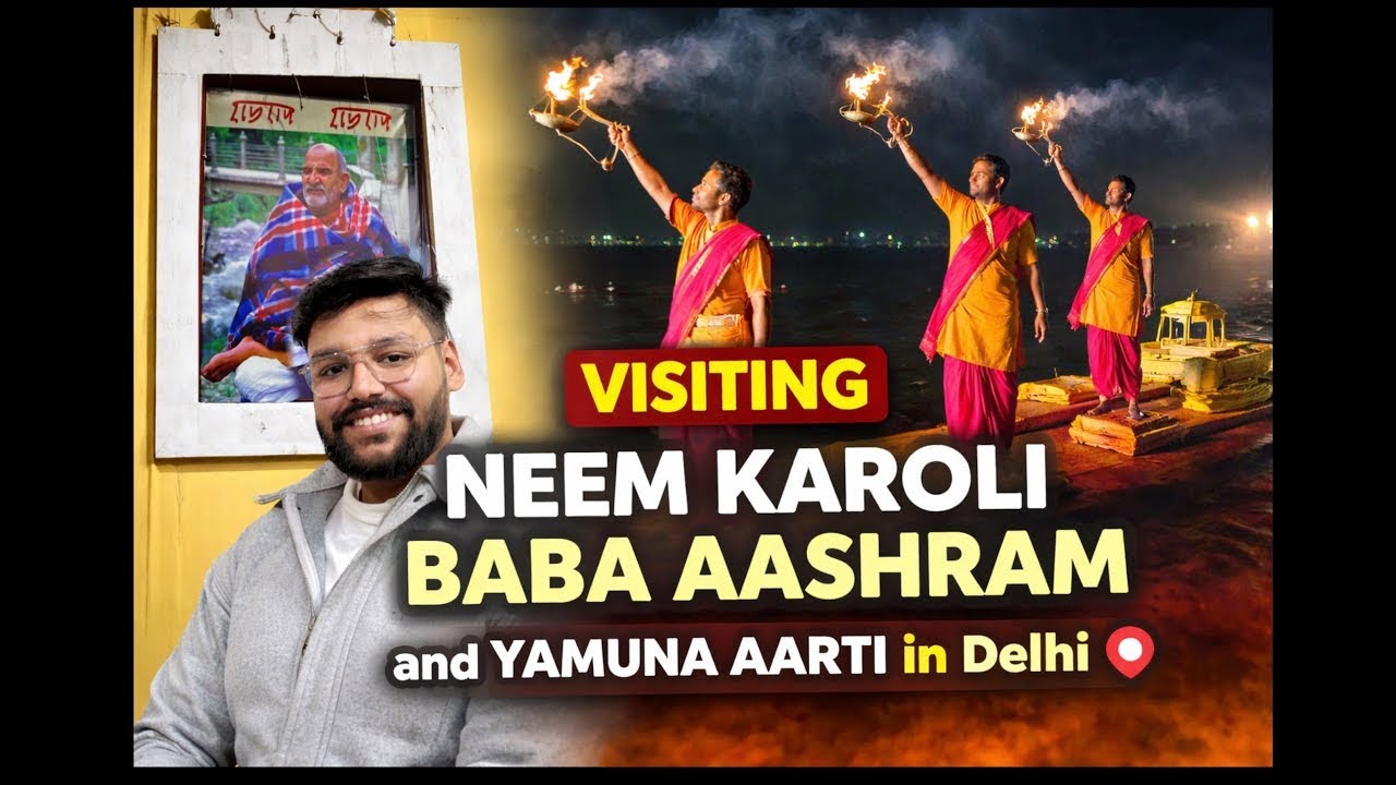 Dog’s Unexpected Act During Yamuna Aarti 😳🙏 | Neem Karoli Baba Aashram Delhi