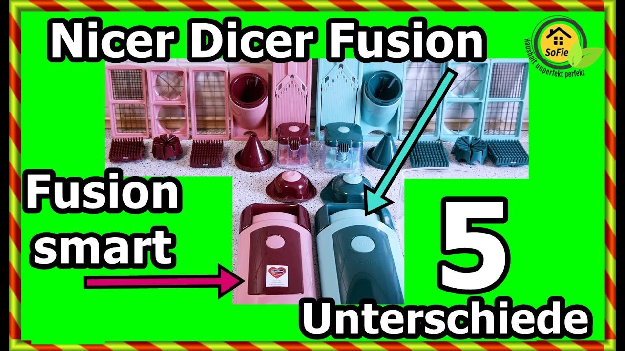 Nicer Dicer Fusion smart 5 Unterschiede zum normalen Fusion SoFie Haushalt Unperfekt Perfekt