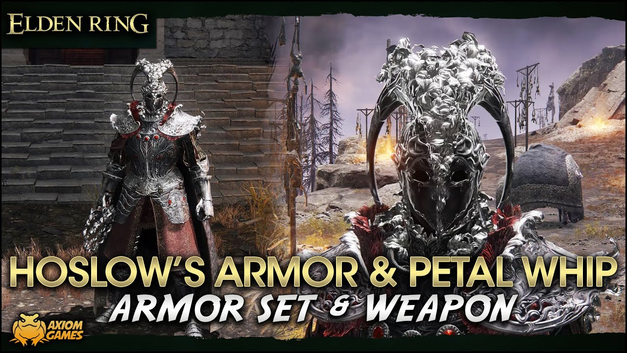 Elden Ring - Hoslow's Armor Set & Petal Whip Weapon