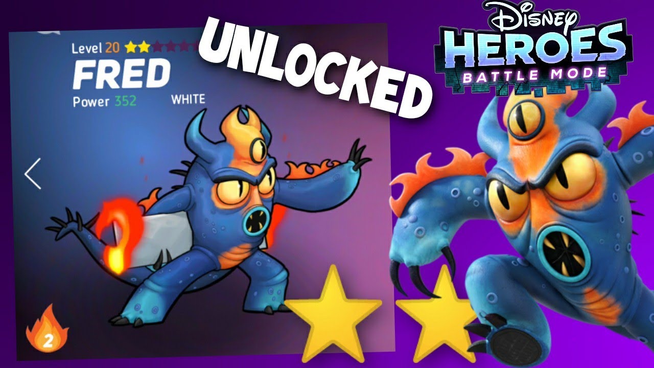 Disney Heroes Battle Mode FRED UNLOCKED Gameplay Walkthrough