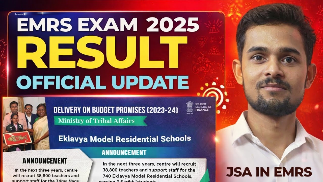emrs tier 1 result update 2025 | emrs jsa result | emrs hostel warden update |emrs result 2025