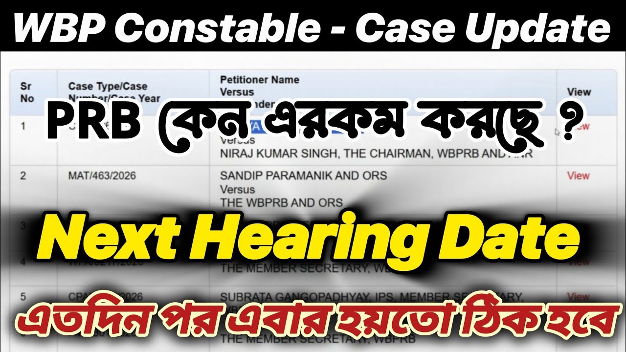 Next Hearing Date - WBP Constable 2024