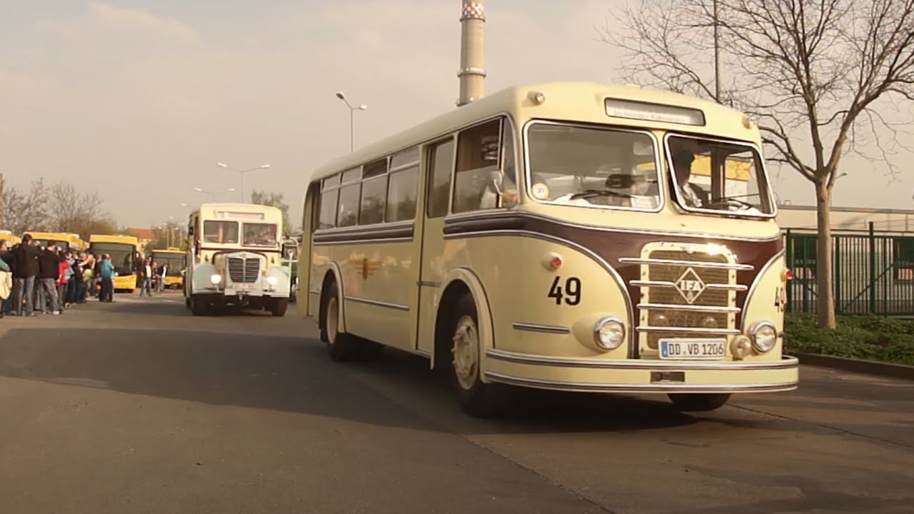 100th Anniversary of Bus History in Dresden -- Convoy