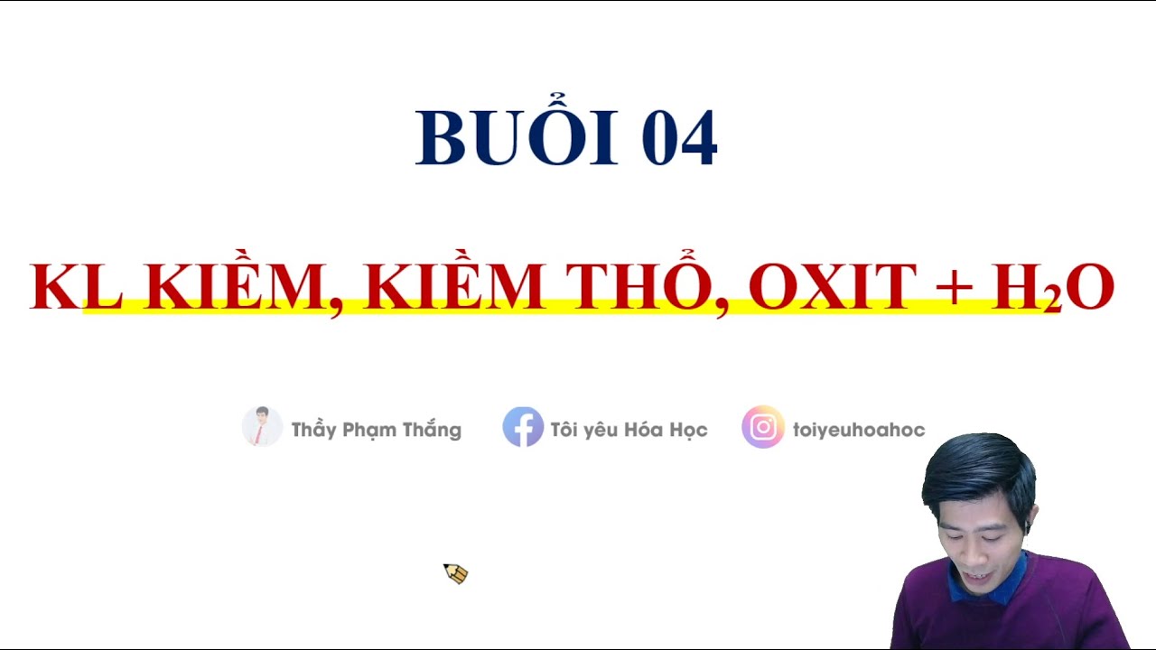 BÀI TẬP KIM LOẠI KIỀM, KIỀM THỔ VÀ OXIT PHẢN ỨNG VỚI NƯỚC| HÓA 12