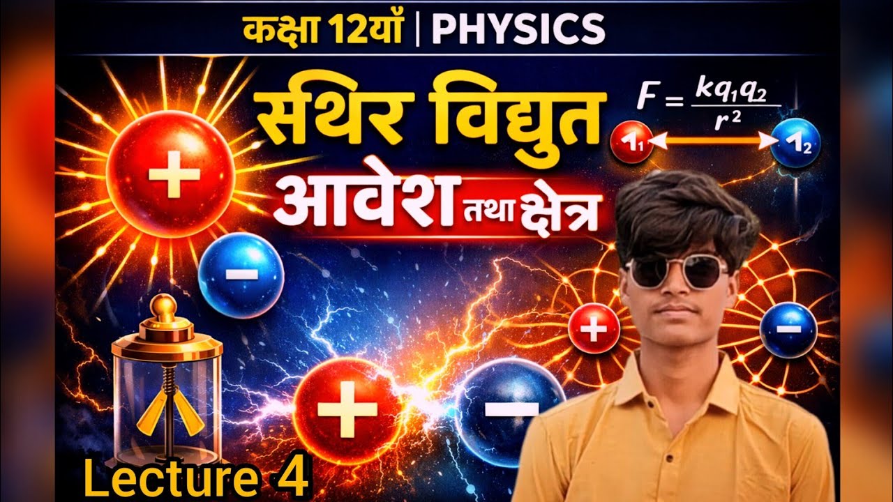 Class 12th physics । स्थिर विद्युत आवेश तथा क्षेत्र (electric charge and field)। Lecture-4 all board