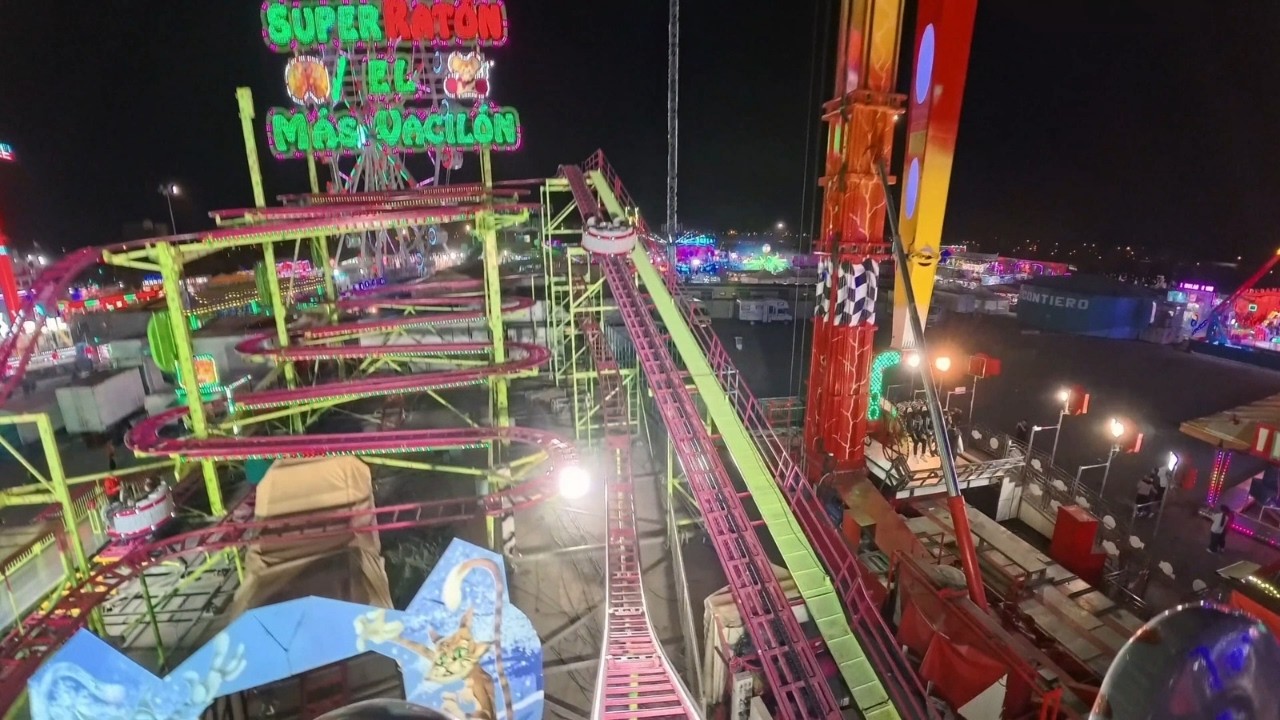 Super Ratón (El Más Vacilón) - Fira del Ram 2025 - OnRide POV Spinning Rollercoaster