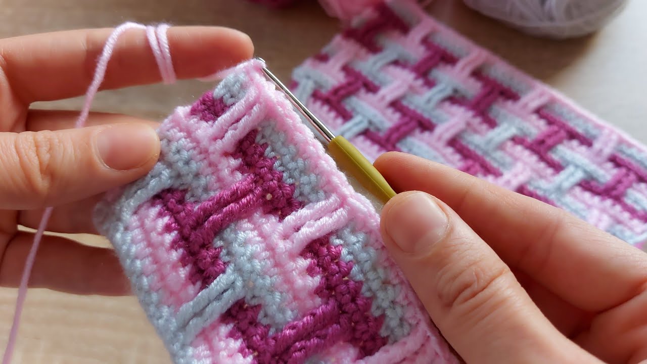 Bu renk uyumunu çok seveceksiniz tığ işi kolay örgü battaniye modeli how to crochet knitting model