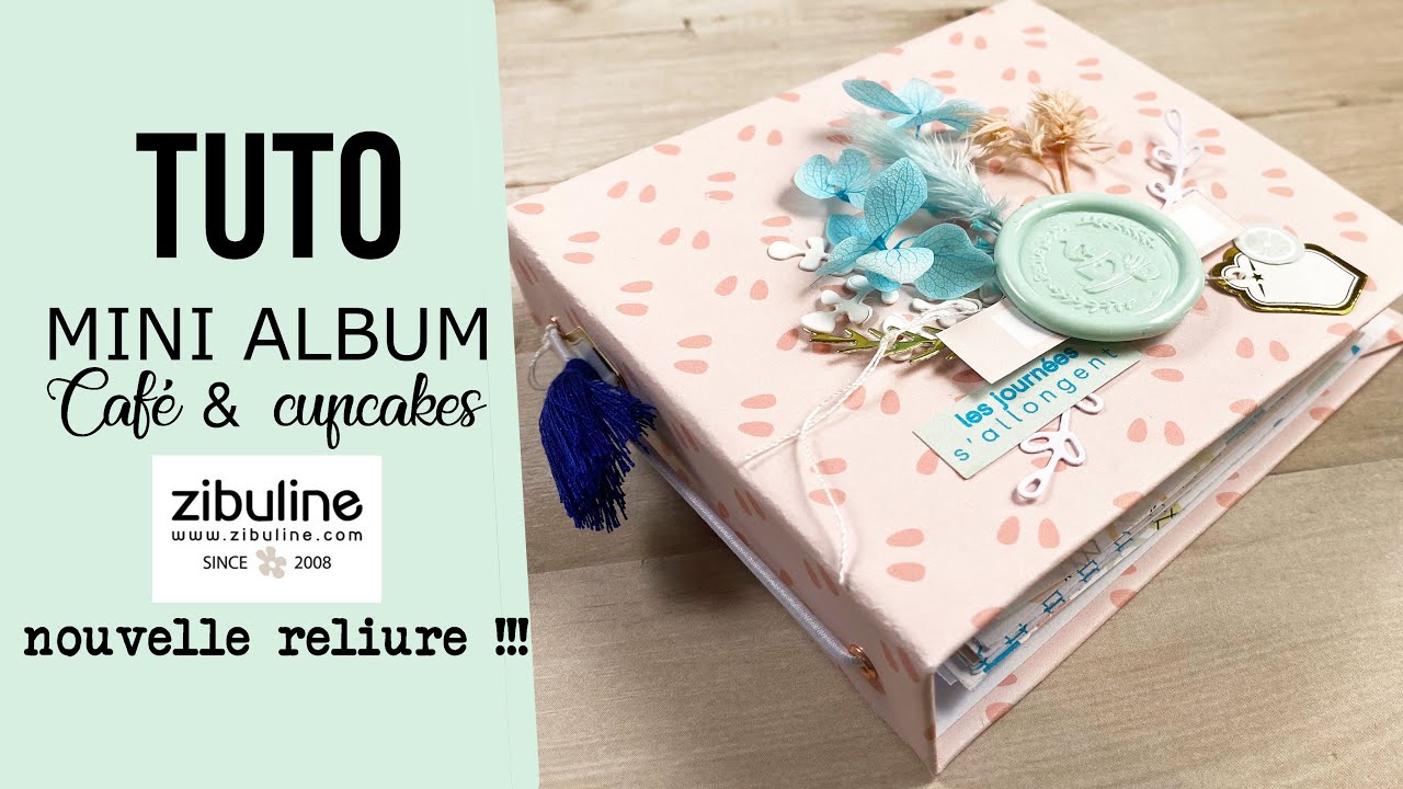 SCRAPBOOKING {TUTO MINI ALBUM } Découverte d'une NOUVELLE RELIURE avec @marquezibuline