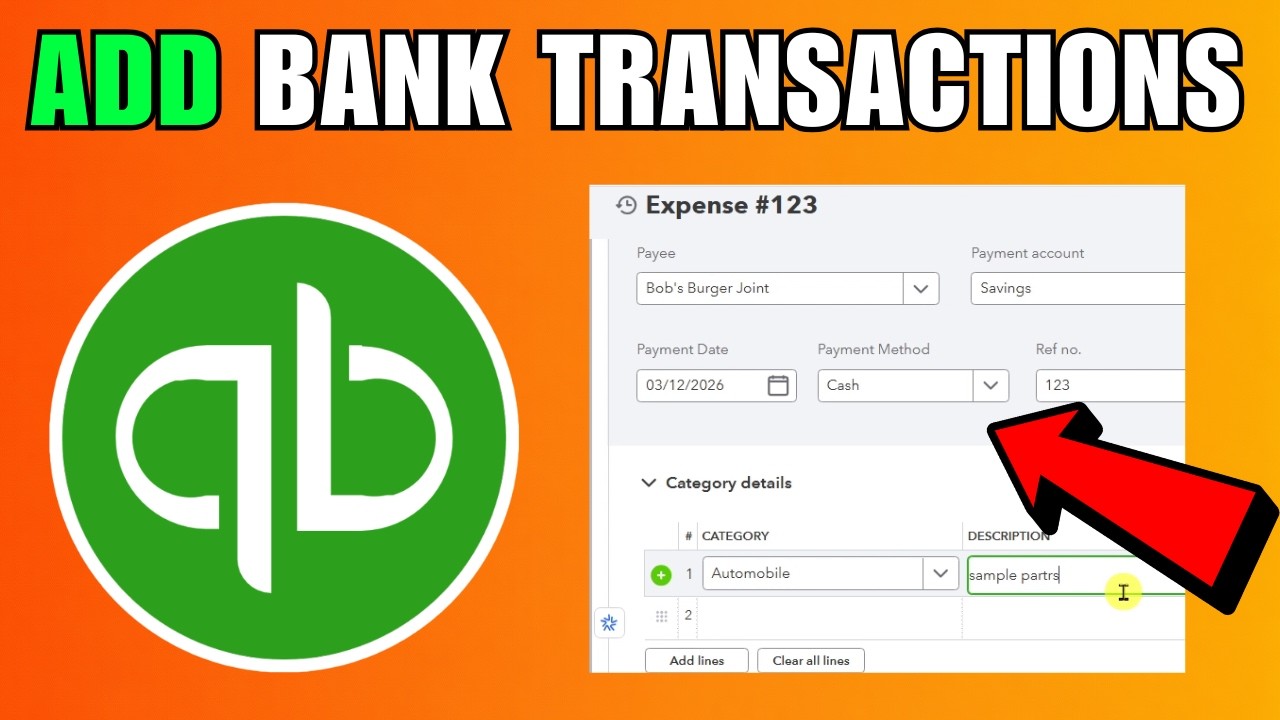 How To Manually Add Bank Transactions On QuickBooks (2026) (Complete Guide)