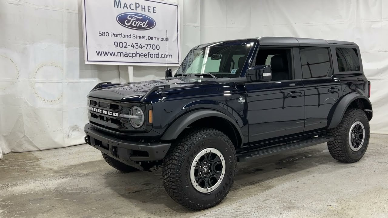 Blue 2021 Ford Bronco OUTER BANKS Review   - MacPhee Ford