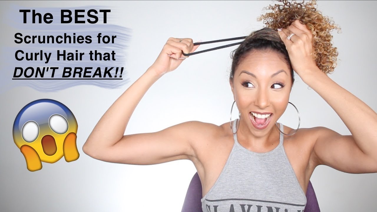 The Best Scrunchies For Curly Hair That Don't Break! | BiancaReneeToday