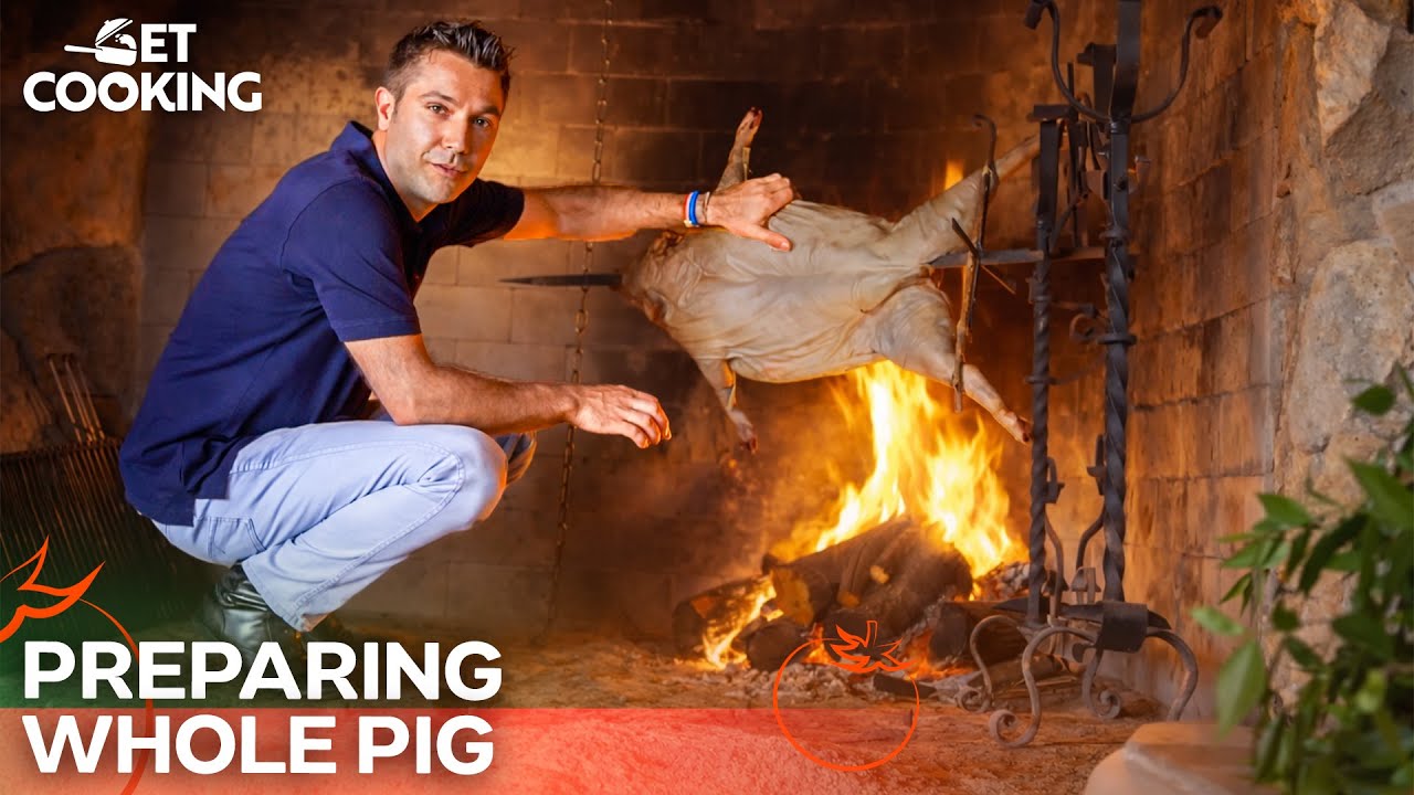 How a Professional Chef Cooks a Whole Pig | Gino's Italian Escape