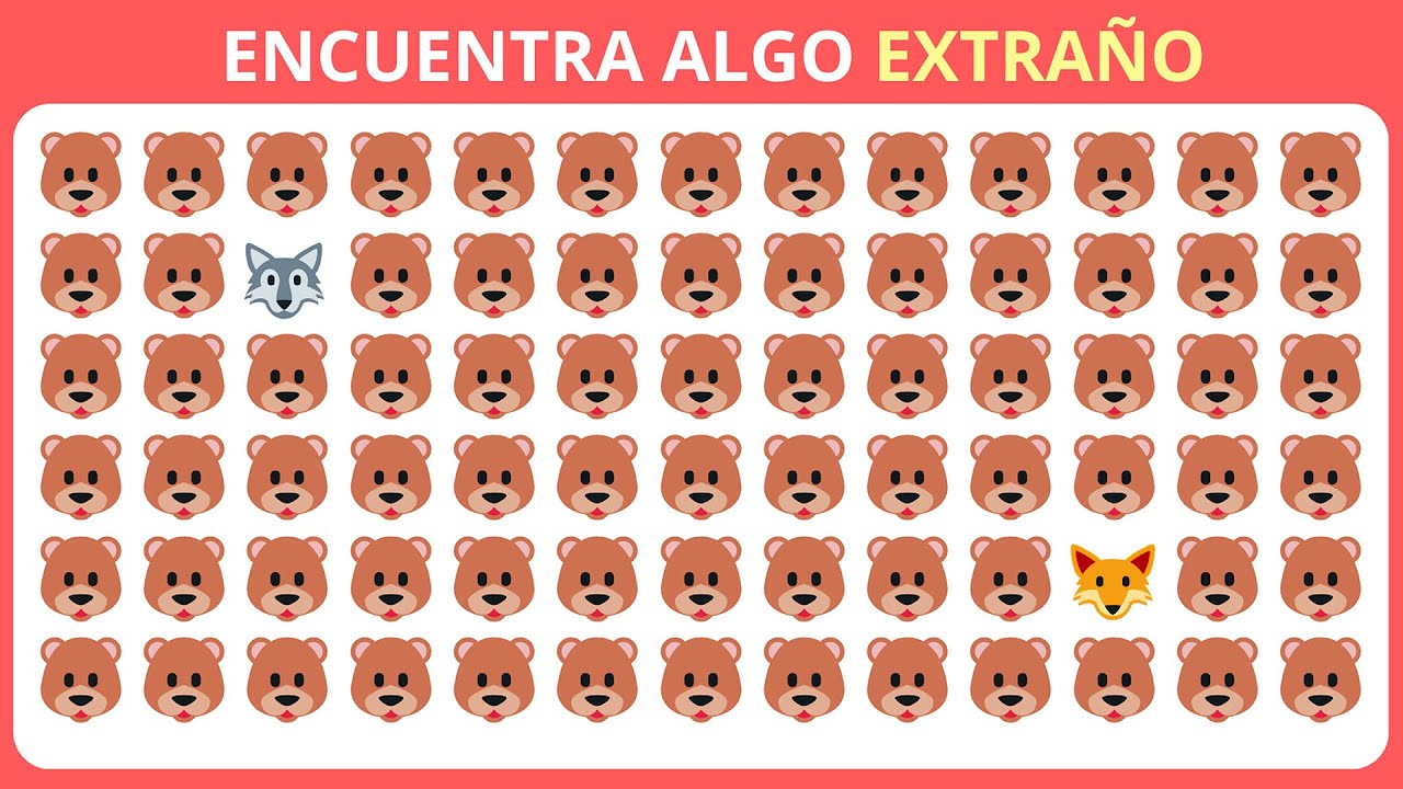 Encuentra algo extraño 🐻🦋🍕