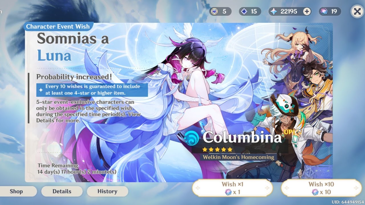 My Genshin Impact Gameplay: Wishing for Columbina, Her Weapon & Surprise Pulls, with Overview!